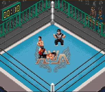 Super Fire Pro Wrestling Special (Japan) (Rev 1) screen shot game playing